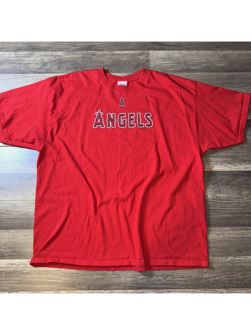Los Angeles Angels T Shirt Mens 2XL Red Lee Sport MLB Graphic Tee 2006